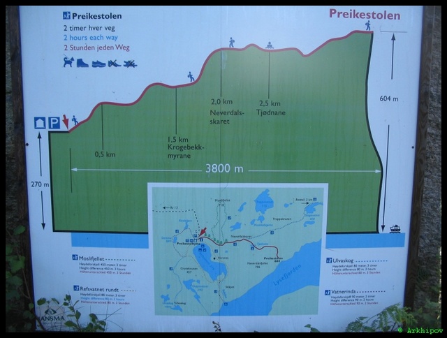����� ������� �� Preikestolen.